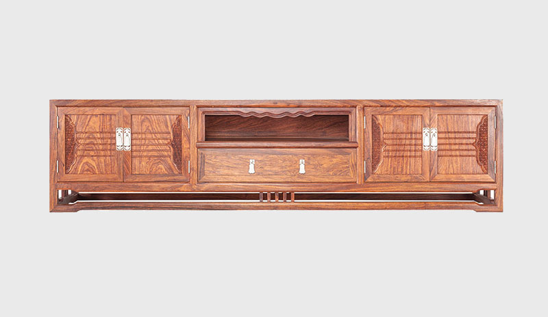 涪陵刺猬紫檀电视柜低柜现代中式全实木电视柜客厅高低柜