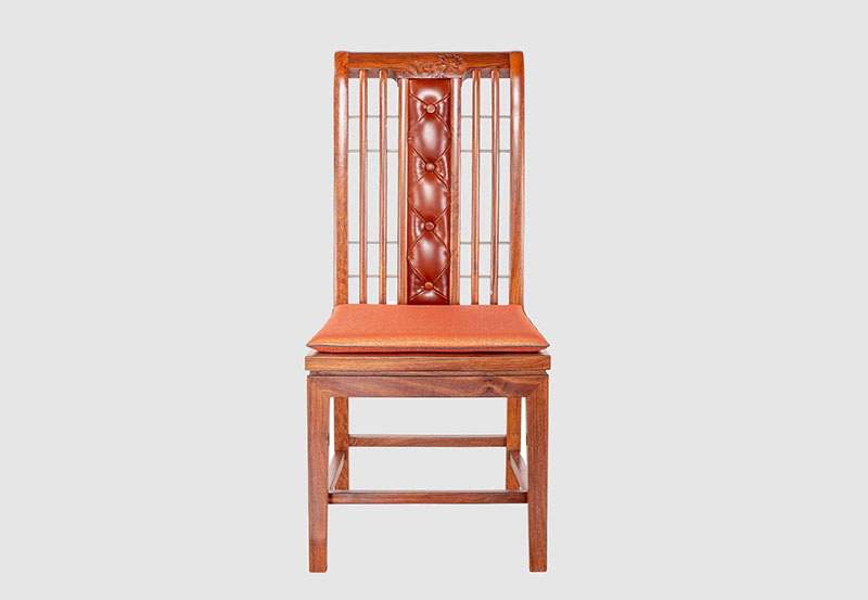 涪陵芙蓉榭中式实木餐椅效果图